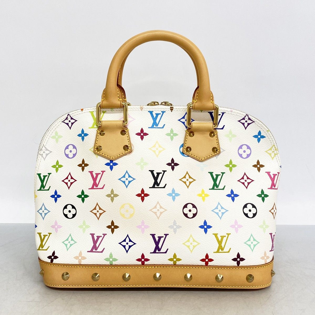 Louis Vuitton Handbag Monogram Multicolor Alma Blanc — view 9