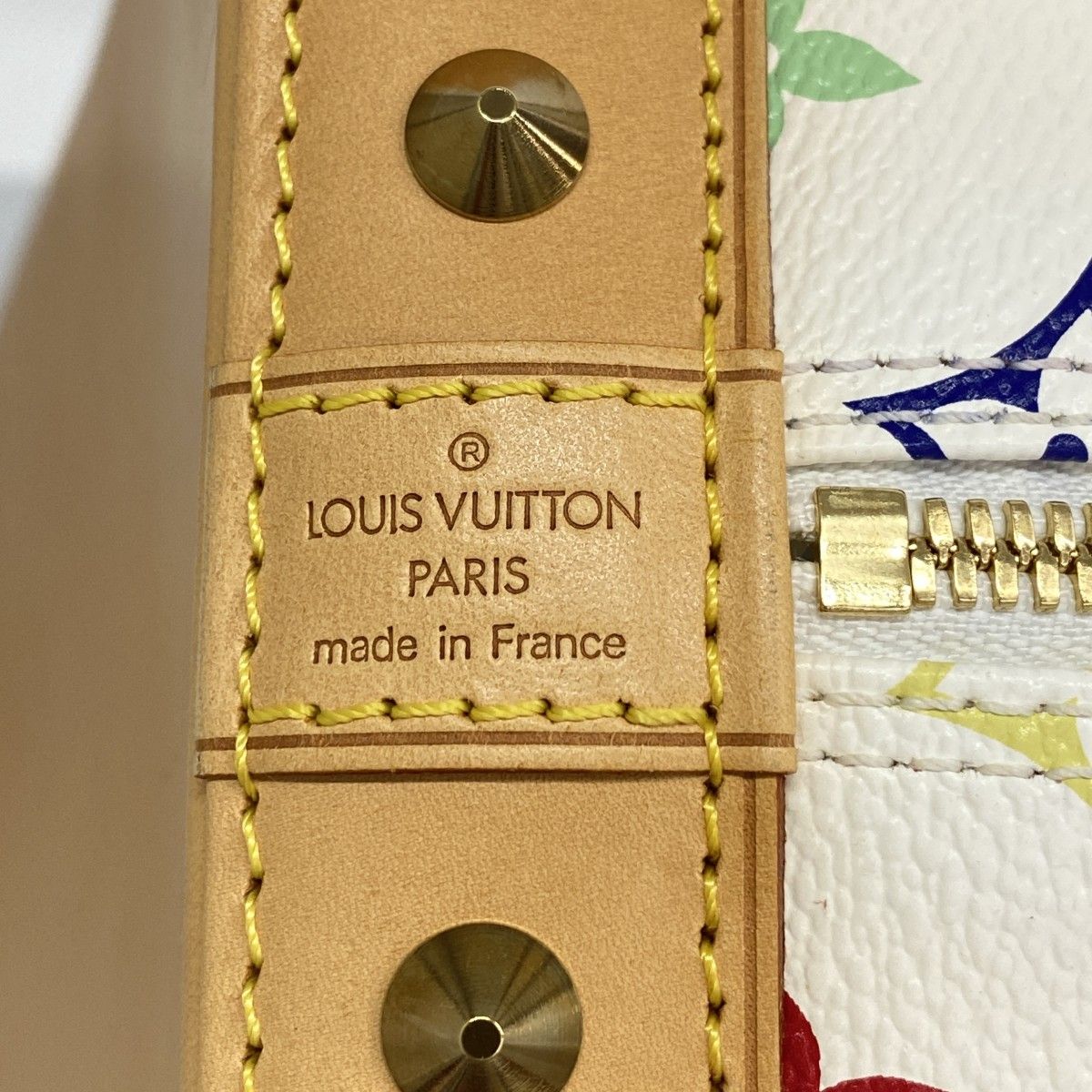 Louis Vuitton Handbag Monogram Multicolor Alma Blanc — view 5