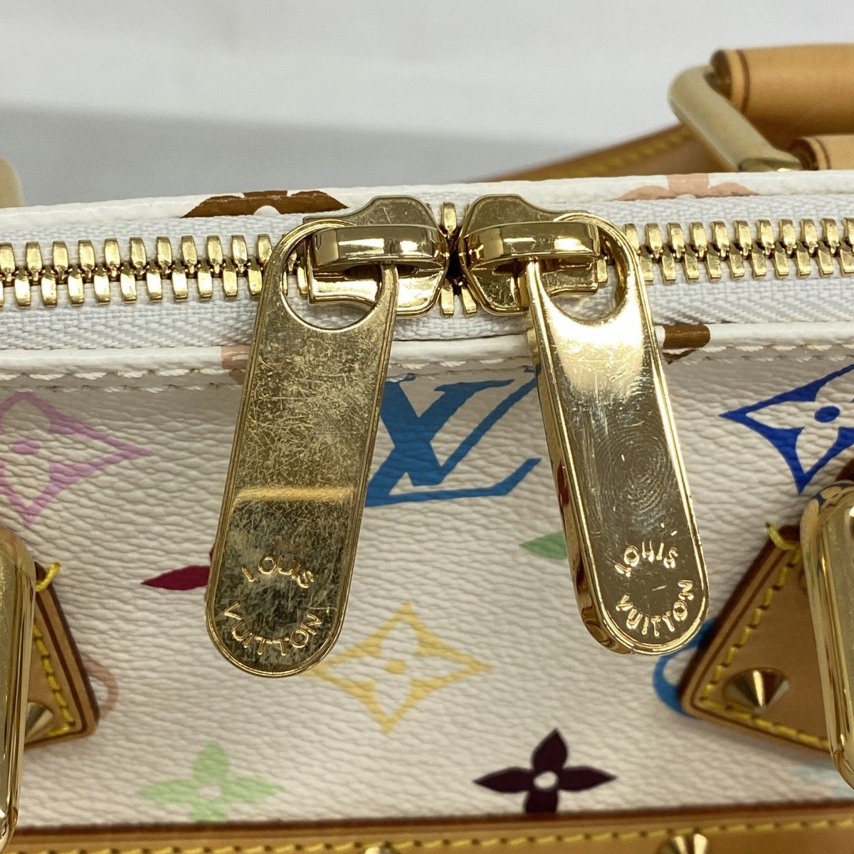 Louis Vuitton Handbag Monogram Multicolor Alma Blanc — view 8