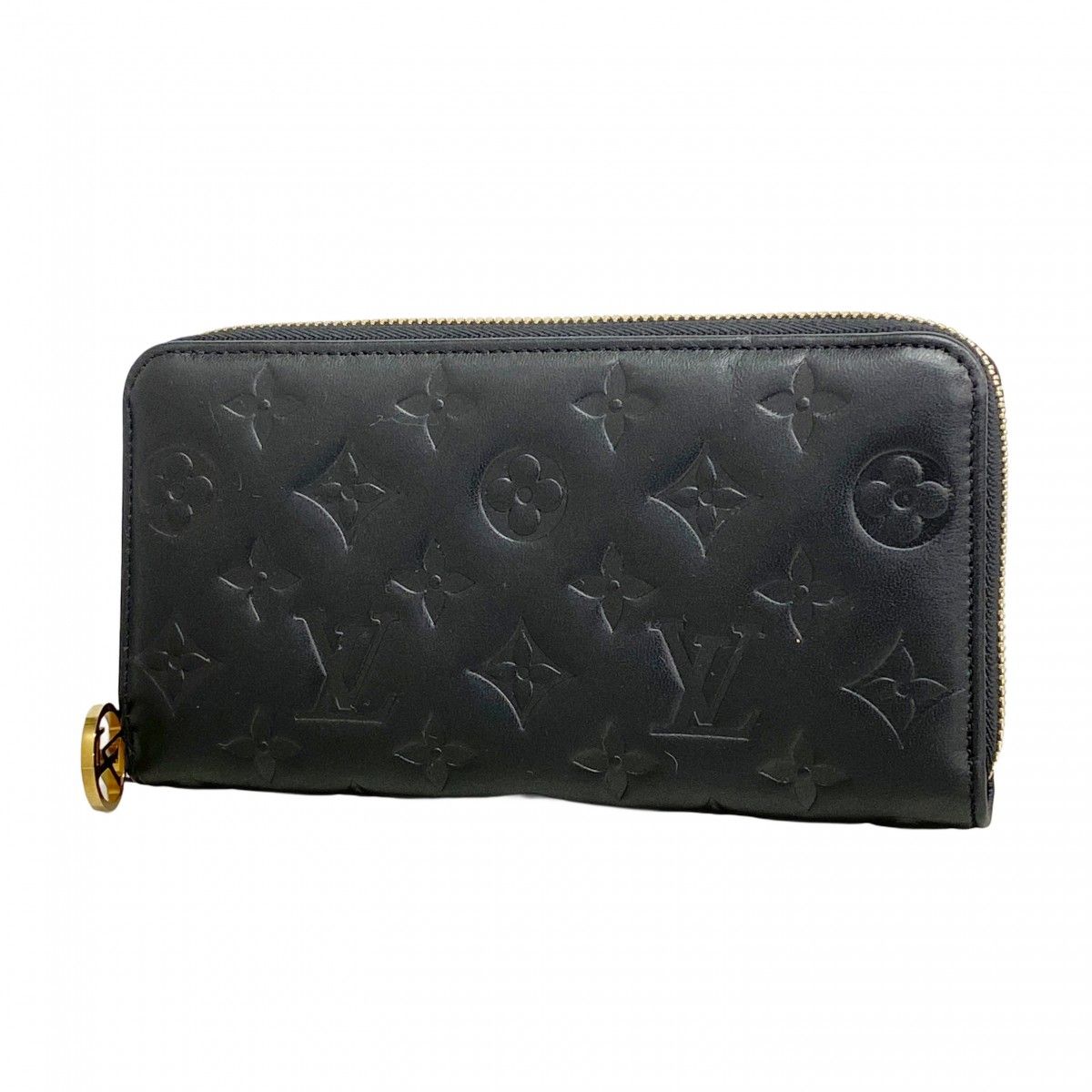 Louis Vuitton Wallet Monogram Embossed Zippy Noir