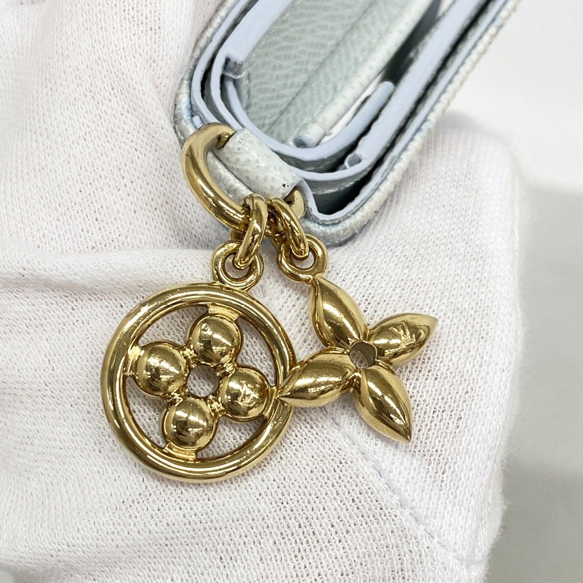 Louis Vuitton Wallet Monogram Origin Pocket LV Charm Blue Courier — view 6