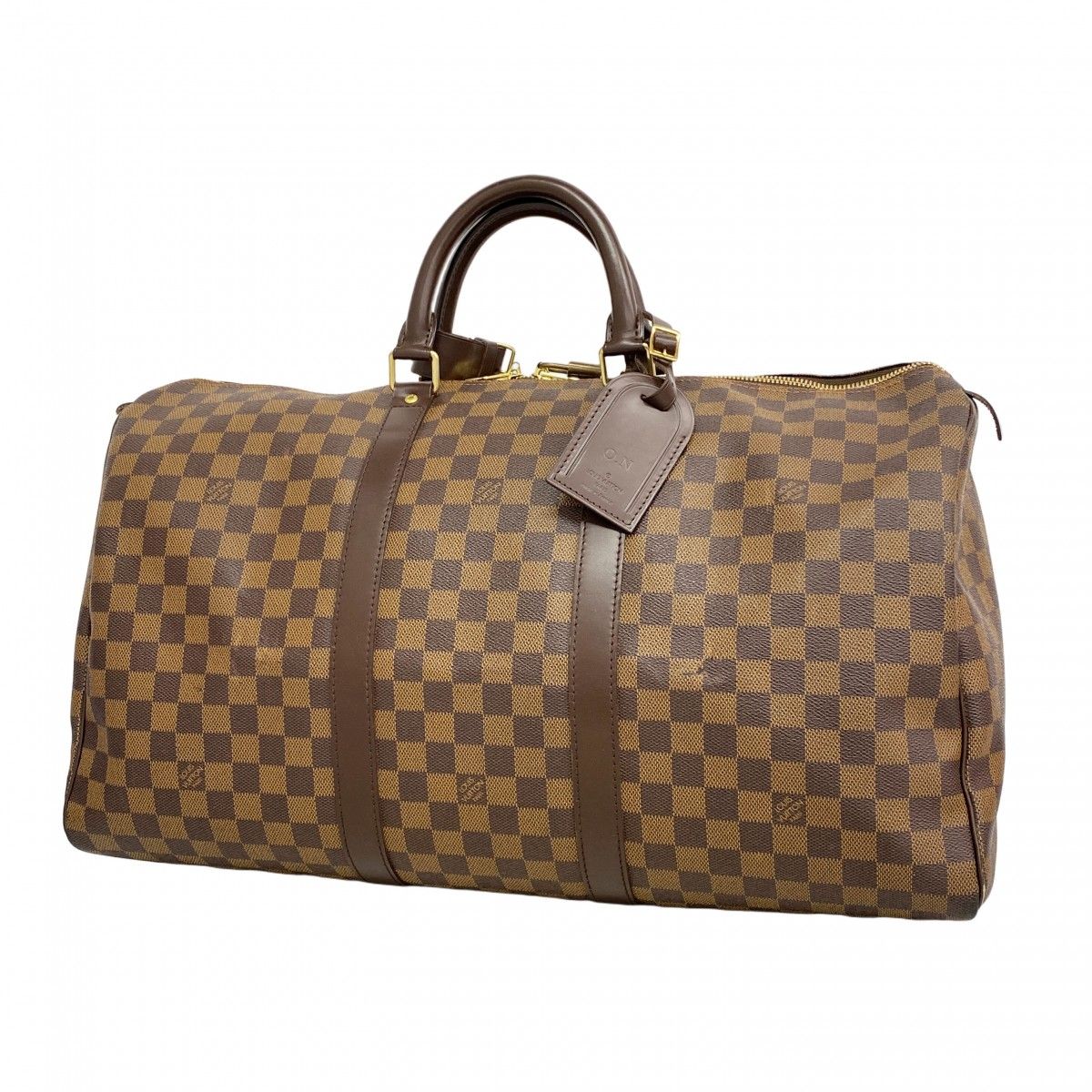 Louis Vuitton Boston Bag Damier Keepall 50 Ebene