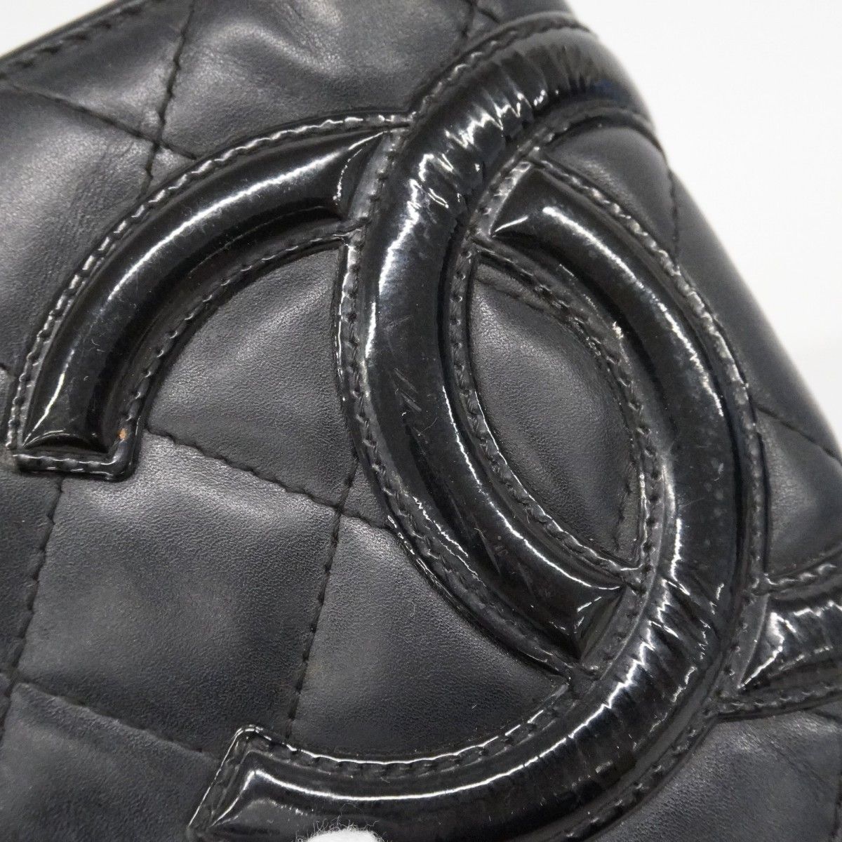 Chanel Wallet Cambon Lambskin Black Silver — view 7