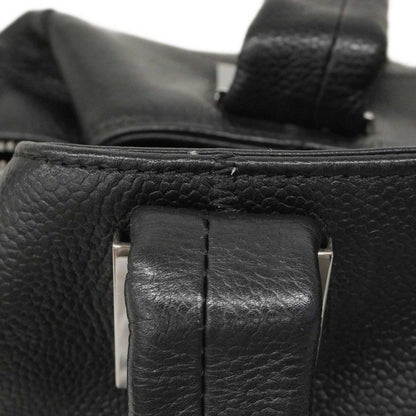 Chanel Handbag Choco Bar Caviar Leather Black Silver — view 9