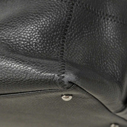 Chanel Handbag Choco Bar Caviar Leather Black Silver — view 8