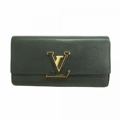 Louis Vuitton Wallet Taurillon Portefeuille Capucines Noir