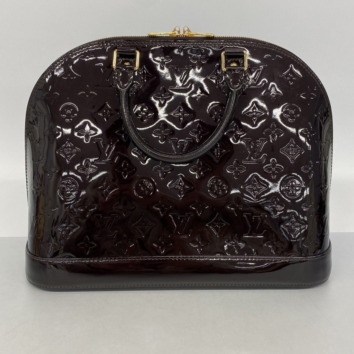 Louis Vuitton Handbag Vernis Alma PM Amaranth — view 9