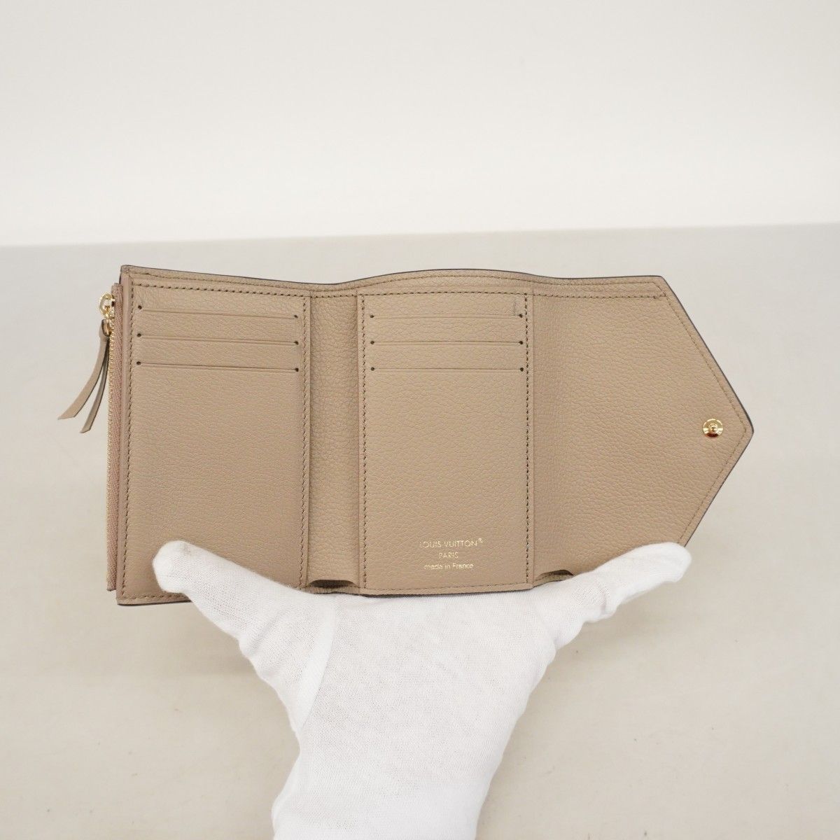 Louis Vuitton Trifold Wallet Monogram Empreinte Portefeuille Victorine Tourtler — view 3