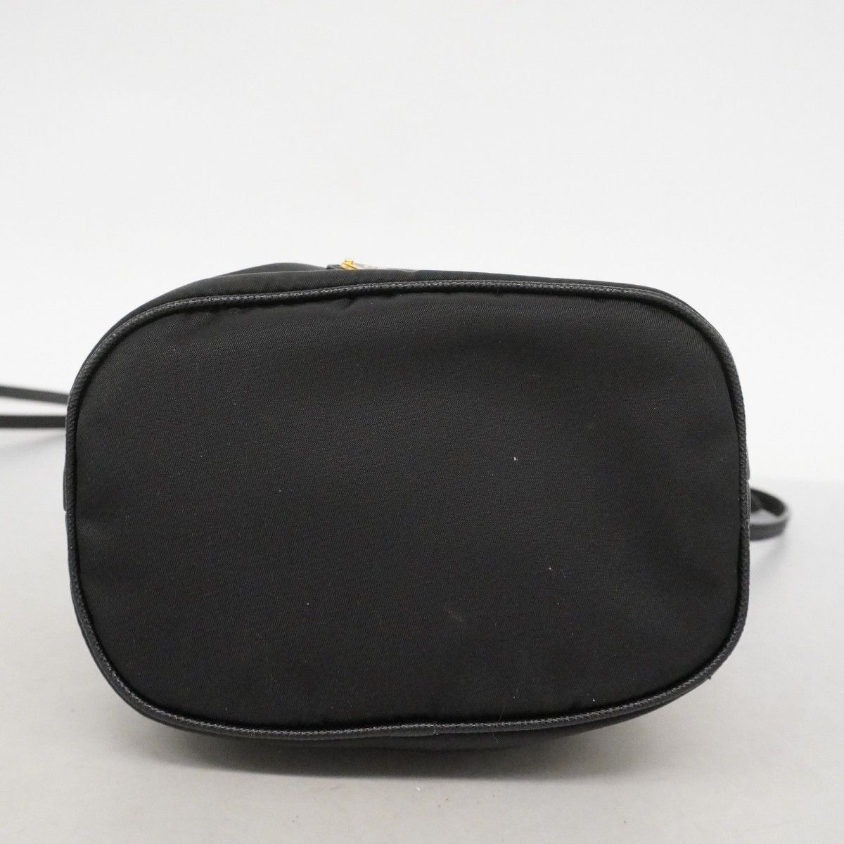 Prada Handbag Nylon Black Champagne Gold 2-Way Bag — view 3