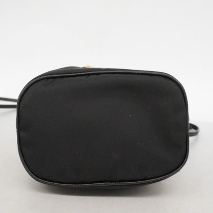 Prada Handbag Nylon Black Champagne Gold 2-Way Bag — view 3