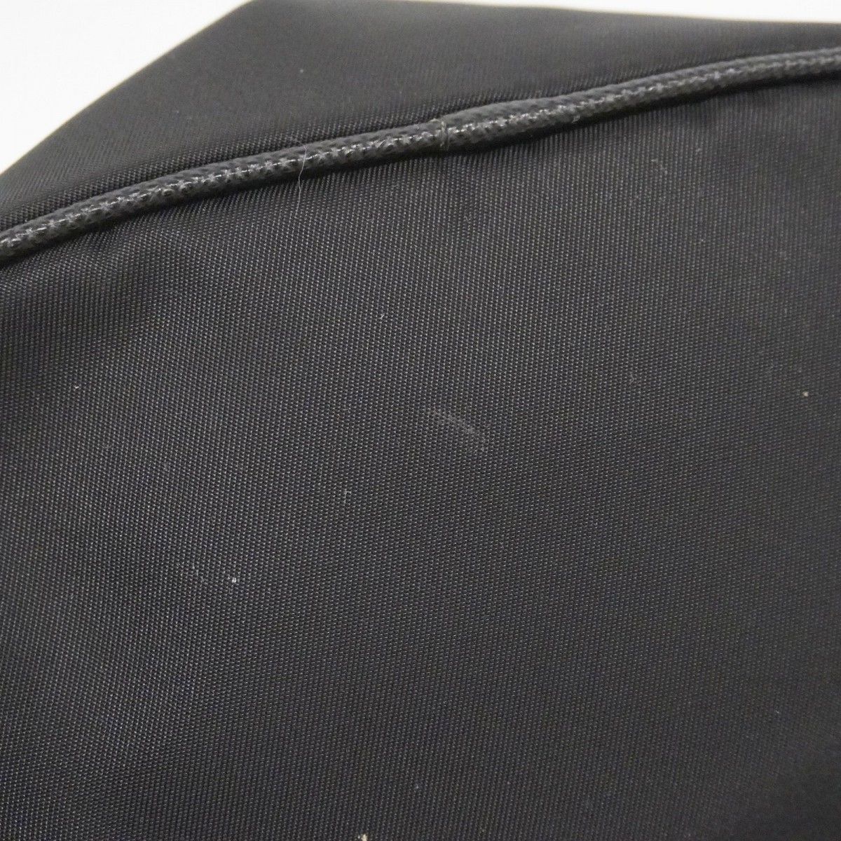 Prada Handbag Nylon Black Champagne Gold 2-Way Bag — view 9