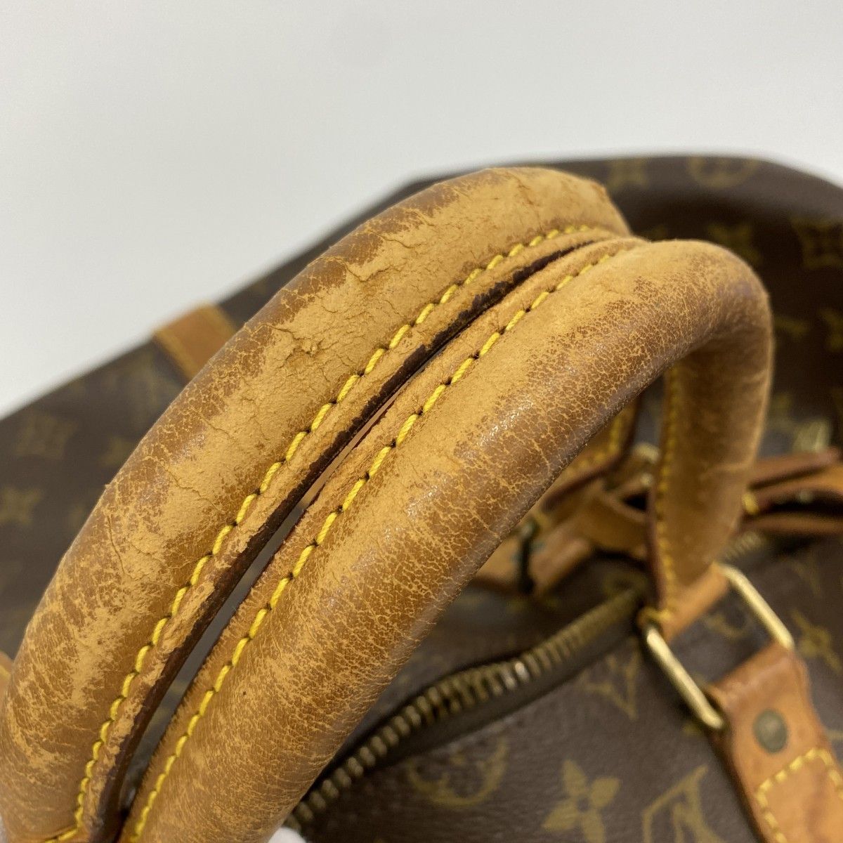 Louis Vuitton Boston Bag Monogram Keepall 50 Brown — view 9