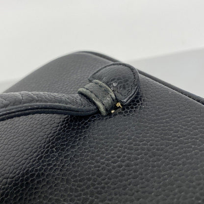 Chanel Vanity Bag Caviar Leather Black Gold — view 9