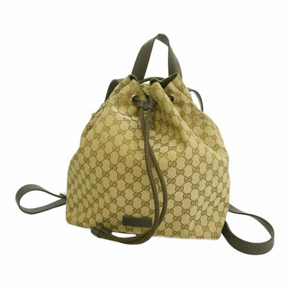 Gucci Backpack GG Canvas Brown Silver