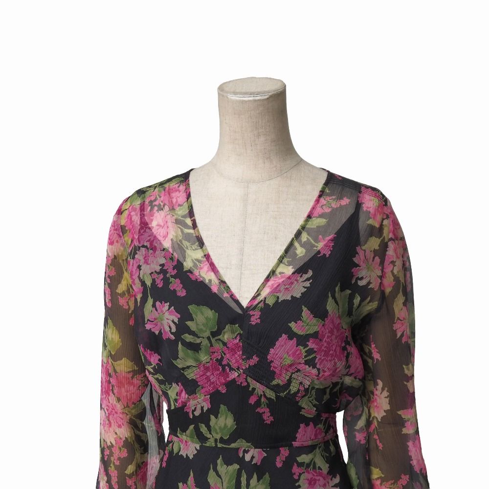 Max Mara Dress 40 White Tag Silk Chiffon — view 3