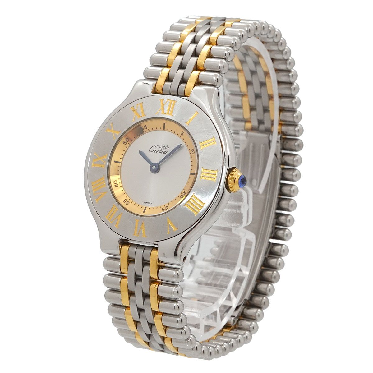 Cartier Must 21 Vantian Vintage Boys Watch Silver Quartz — view 3