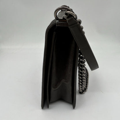 Chanel Shoulder Bag Leather Black Chain — view 4