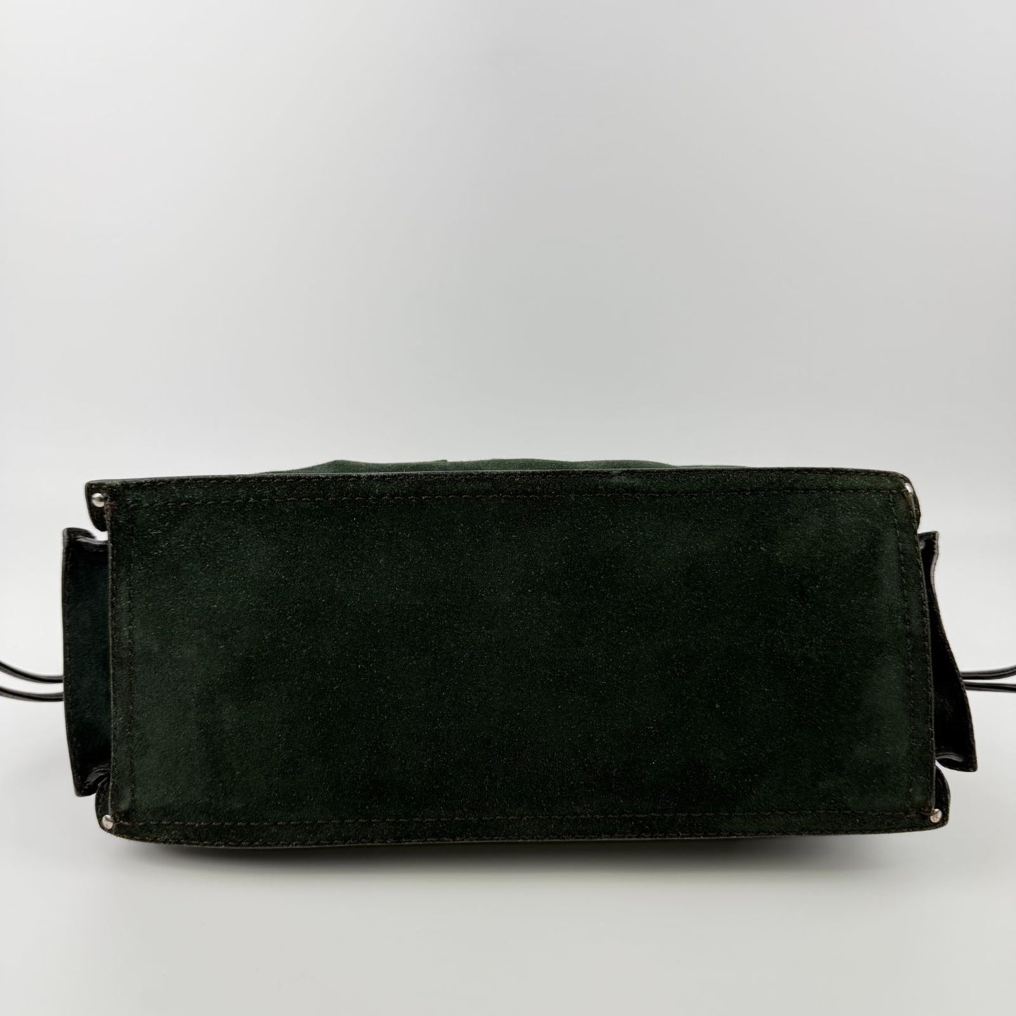 Loewe Anagram Shoulder Bag Green Suede Vintage — view 7