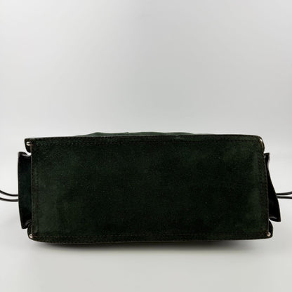 Loewe Anagram Shoulder Bag Green Suede Vintage — view 7