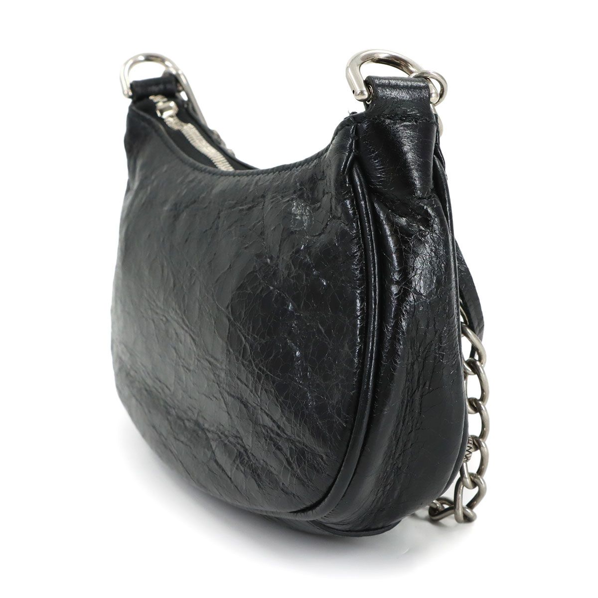 Balenciaga le Cagole Mini 2-Way Chain Shoulder Bag Leather Black — view 4