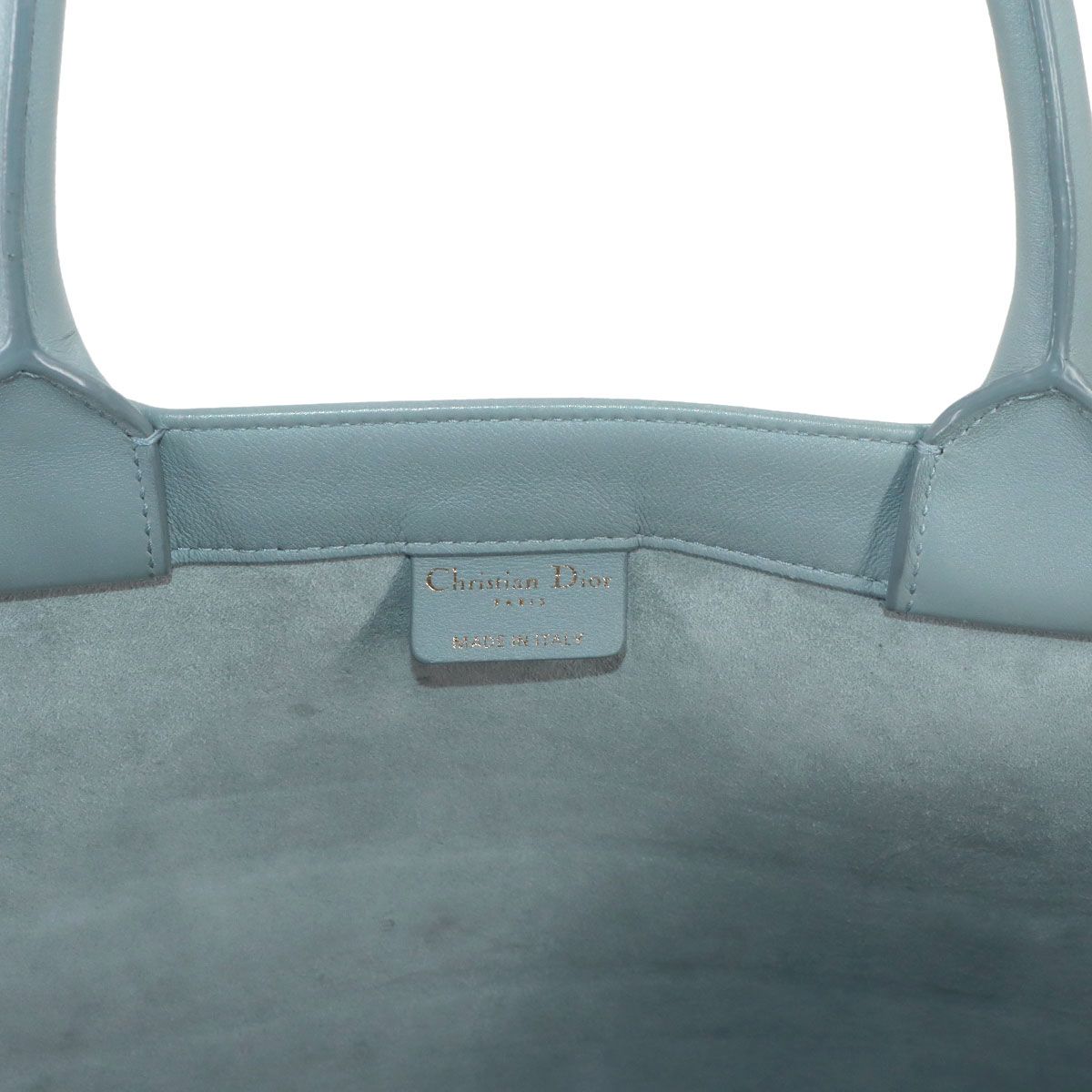 Dior Book Tote Leather Gray — view 8