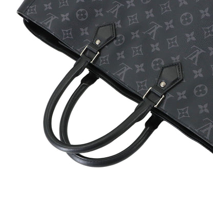 Louis Vuitton Monogram Eclipse Grand Sac Tote Black Silver — view 5