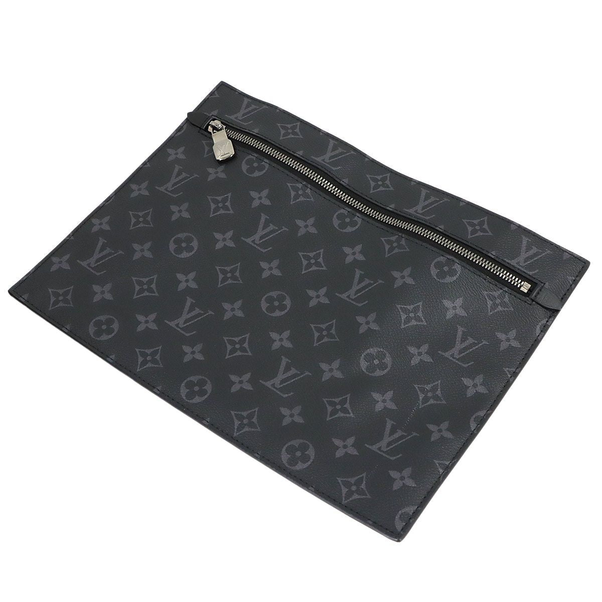 Louis Vuitton Monogram Eclipse Grand Sac Tote Black Silver — view 8