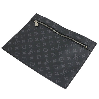 Louis Vuitton Monogram Eclipse Grand Sac Tote Black Silver — view 8
