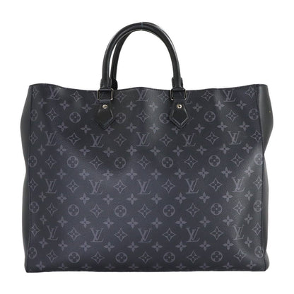 Louis Vuitton Monogram Eclipse Grand Sac Tote Black Silver — view 2