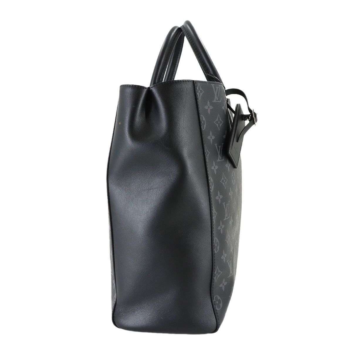 Louis Vuitton Monogram Eclipse Grand Sac Tote Black Silver — view 3