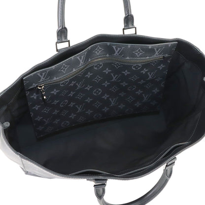 Louis Vuitton Monogram Eclipse Grand Sac Tote Black Silver — view 6