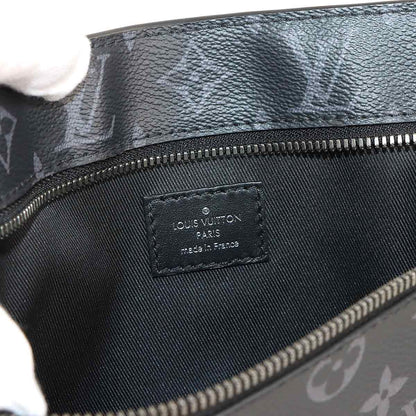 Louis Vuitton Monogram Eclipse Grand Sac Tote Black Silver — view 9