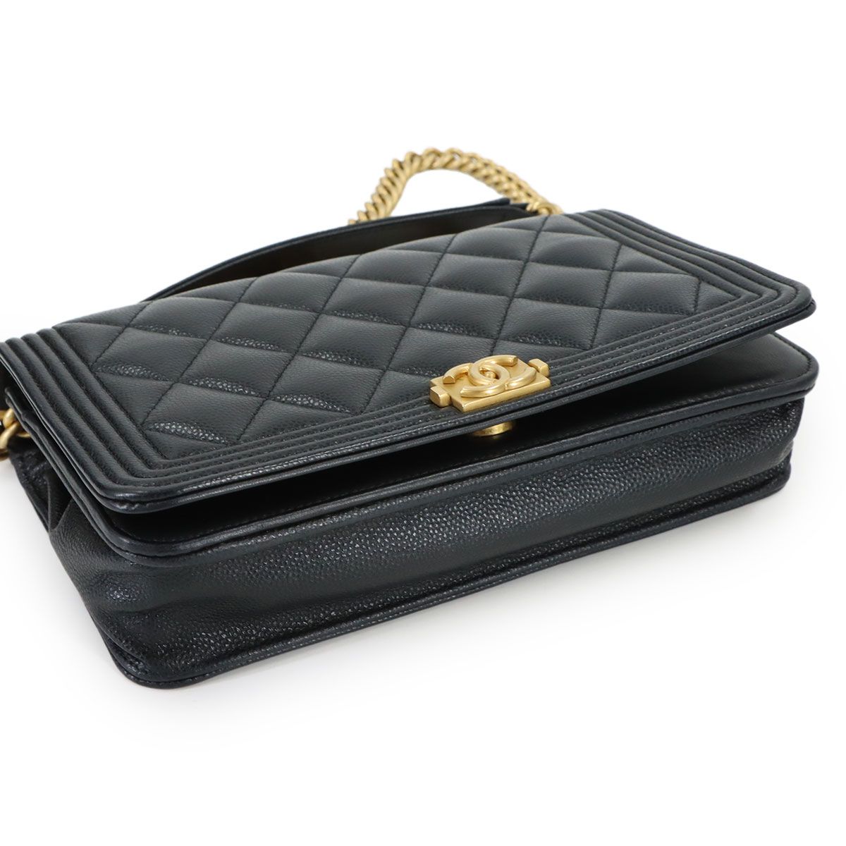 Chanel Chain Wallet Caviar Leather Black — view 5