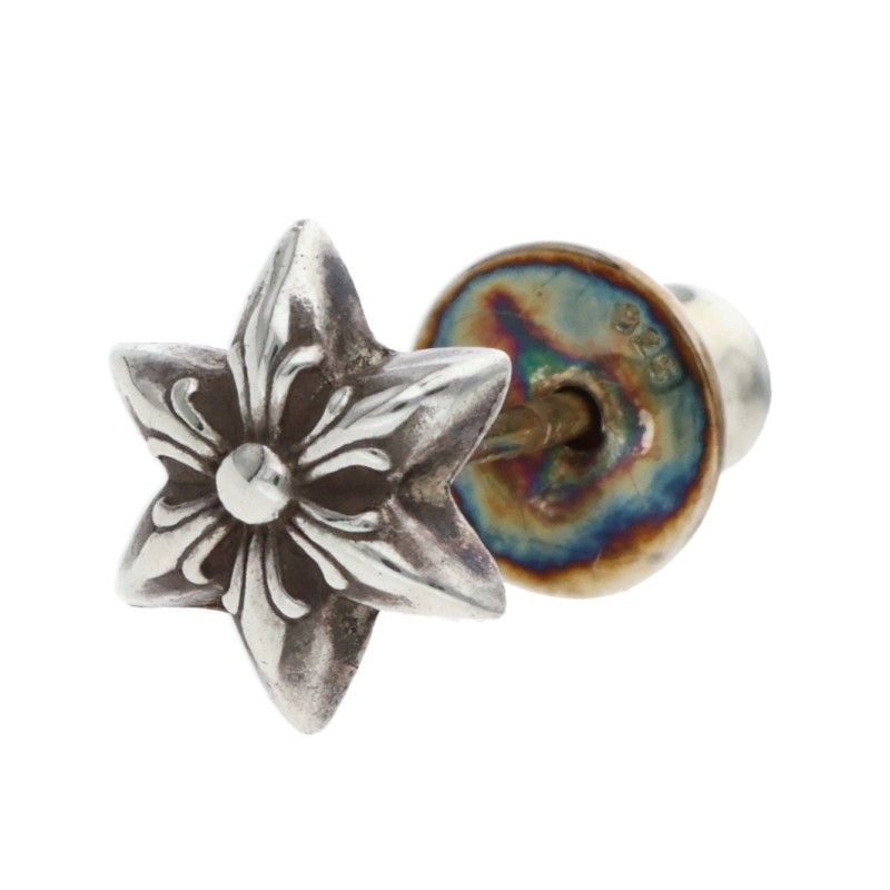 Chrome Hearts CO Star Stud Silver Earrings