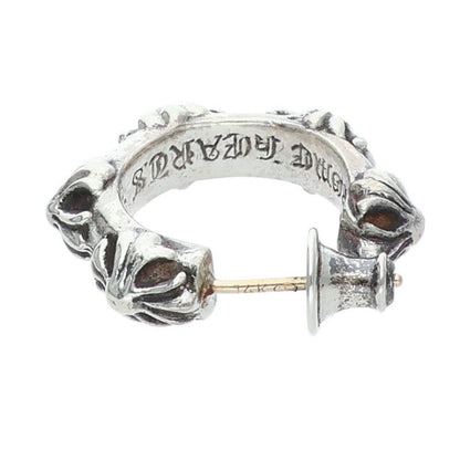 Chrome Hearts Hoop Cross Sml Band Silver Earrings — view 5