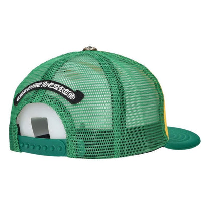 Chrome Hearts Trucker Cap Checkers Ball Truck Khaki Cap Ppo Sexrcd Mesh Cap Hat — view 2