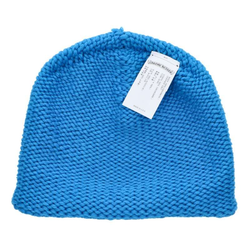 Chrome Hearts Beanie Cash Cashmere Abbey Knit Cap Hat with Cross Patch — view 3