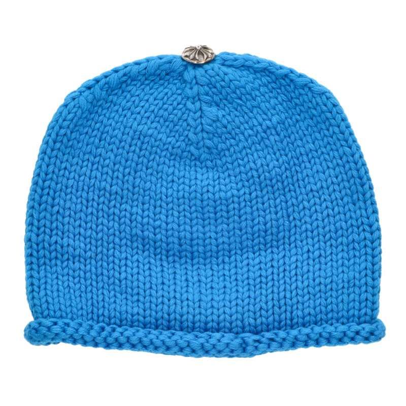 Chrome Hearts Beanie Cash Cashmere Abbey Knit Cap Hat with Cross Patch — view 2
