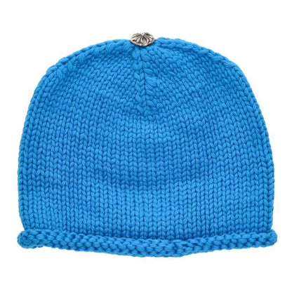 Chrome Hearts Beanie Cash Cashmere Abbey Knit Cap Hat with Cross Patch — view 2