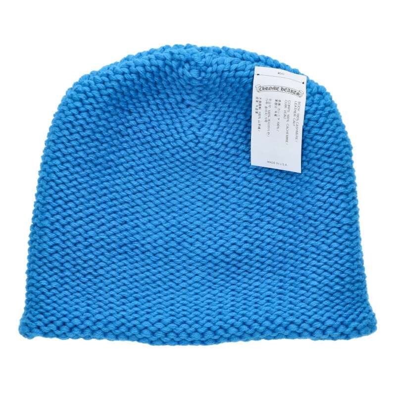 Chrome Hearts Beanie Cash Cashmere Abbey Knit Cap Hat with Cross Patch — view 3
