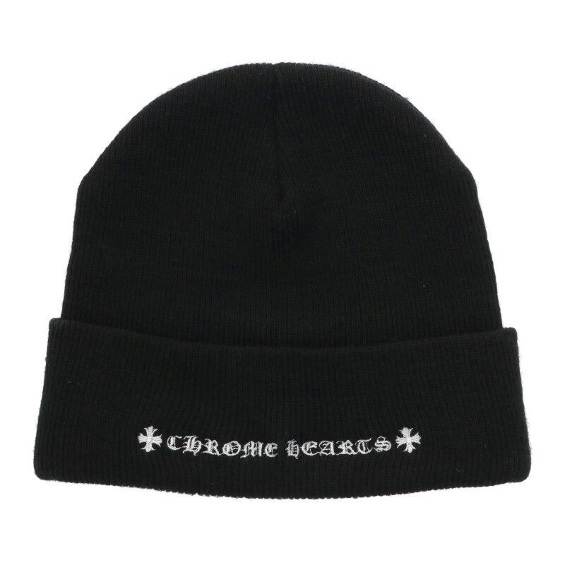 Chrome Hearts Wool Watch Cap Chomper Embroidery Beanie Hat — view 2