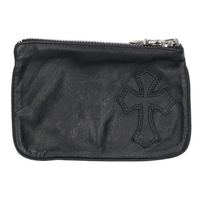 Chrome Hearts Zpr Chng Purse Change Cross Patch Daga Zip Coin Case