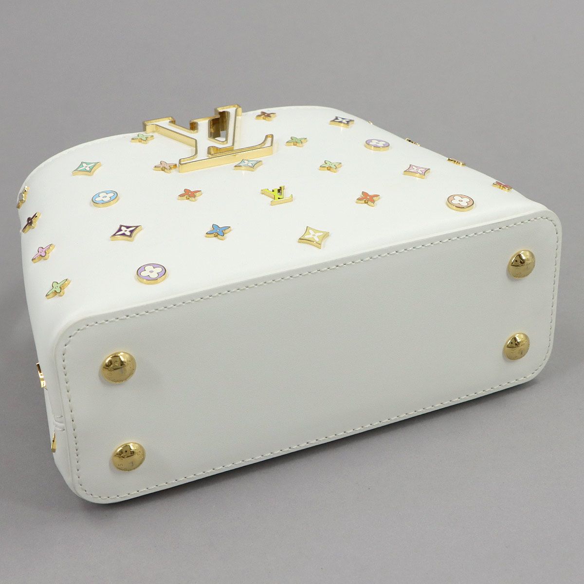 Louis Vuitton LV Xtm Capucines Mini 2-Way Bag Leather White — view 5