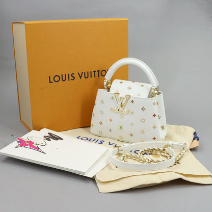 Louis Vuitton LV Xtm Capucines Mini 2-Way Bag Leather White — view 2