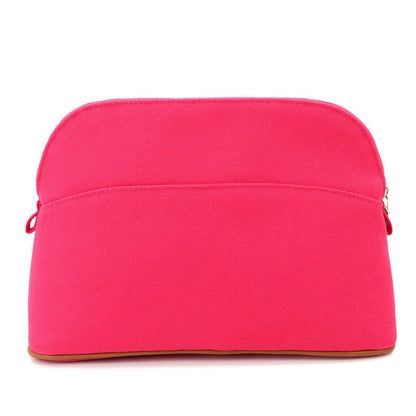 Hermes Bolide Pouch MM Cotton Canvas Hibiscus Silver — view 2