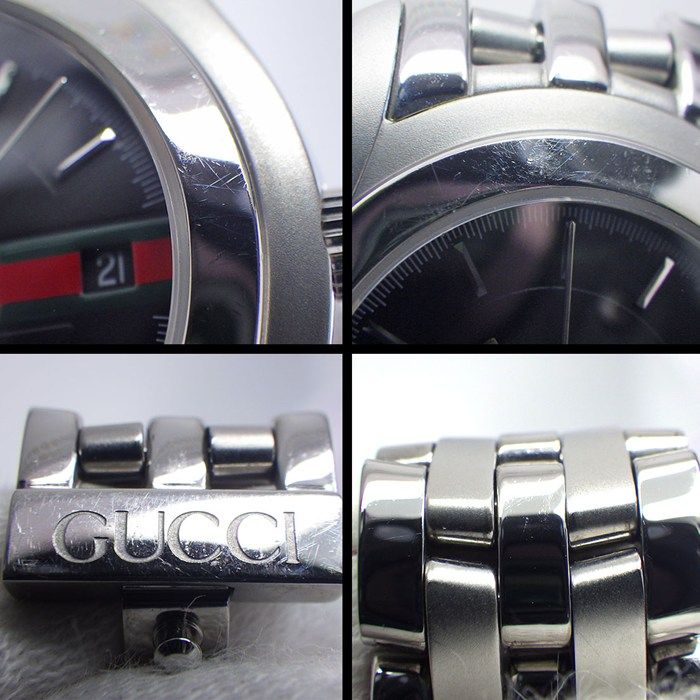 Gucci Watch Class Sherry Line Black Dial Date SS Quartz Analog — view 9