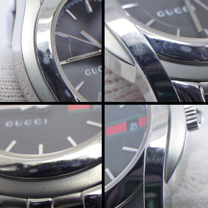 Gucci Watch Class Sherry Line Black Dial Date SS Quartz Analog — view 8