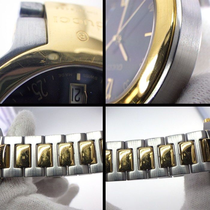 Gucci Watch Black Dial Date SS Quartz Analog — view 8