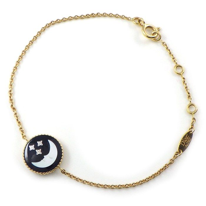 Dior Bracelet Rose Celeste Double Face Sun Moon White Shell Onyx Diamond Total — view 2