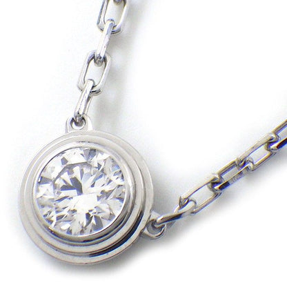 Cartier Necklace Dame le LM Diamant Leger 1 Point Diamond 18k White Gold